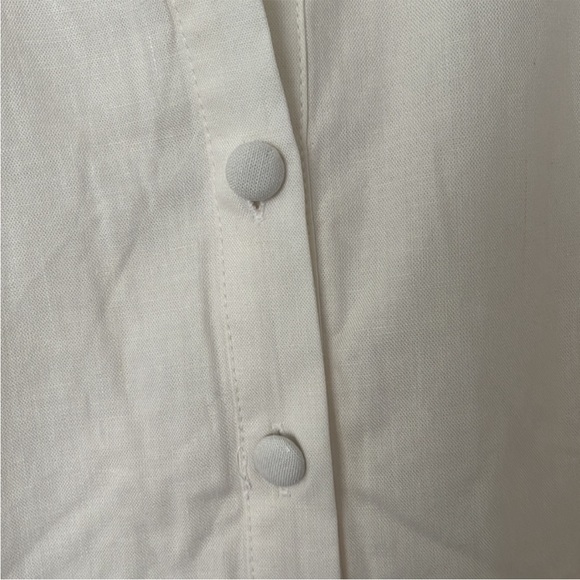 Petal and Pup Mia Long Sleeve Shirt Dress - White - Picture 8 of 14